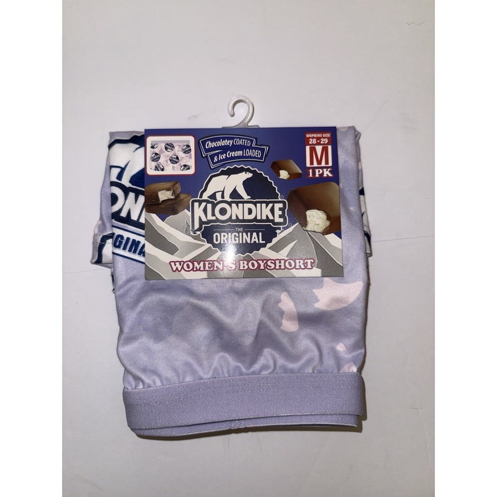 Klondike Women Boyshorts Medium Purple   Stretch Ice Cream Novelty Gift Soft NWT